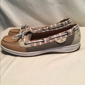 Sherry Topsider Angelfish Sand Bretton stripe boat
